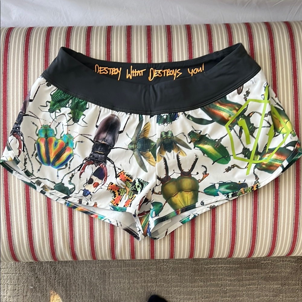 Women's Black and White Shorts